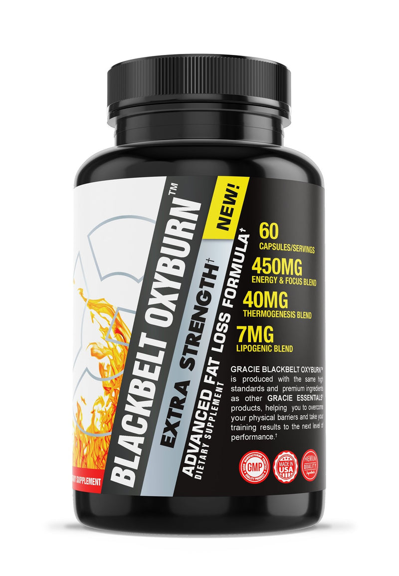 NEW! BlackBelt OxyBurn - Advanced Fat Loss Formula - Extra Strength - Gracie Essentials